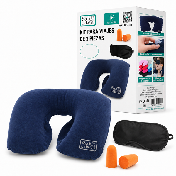 Almohada de viaje kit 3pcs
