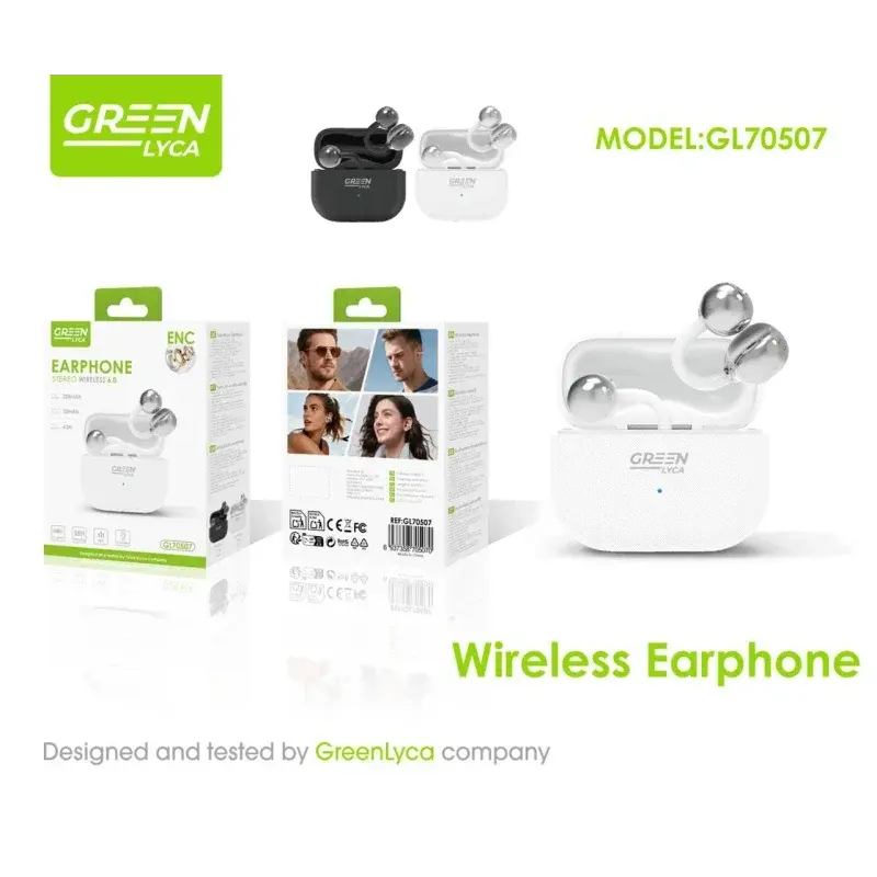 Auriculares inalámbricos TWS Green Lyca GL70507
