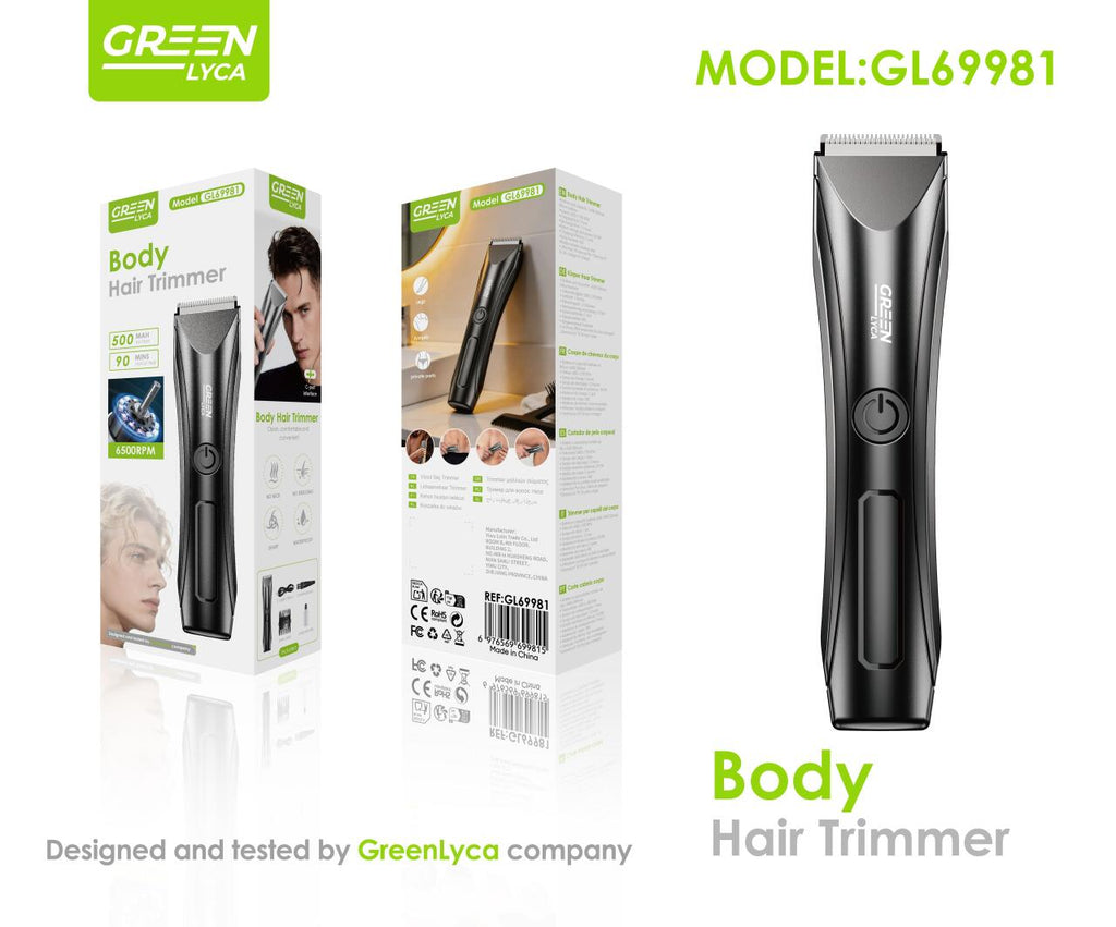 Recortadora Corporal Green Lyca GL69981 Body Hair Trimmer Recargable